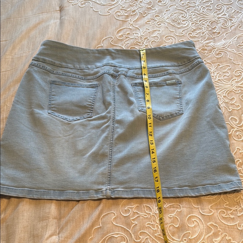Mini Blue Denim Pencil Skort - Picture 5 of 6